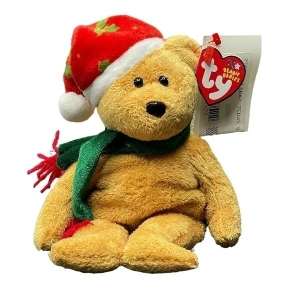 TY Beanie Baby Christmas Brown Teddy Bear 8.5